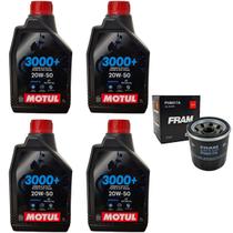 Revisão Cb 600 Hornet Motul 20w50 3000 + Filtro Oleo Fram