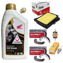 Revisão Fan 125 14 Até 15 Filtros, Vela, Óleo, Lona, Bujão