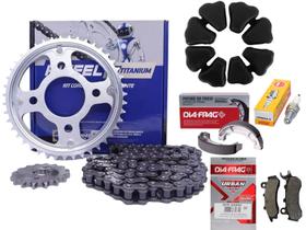 Revisão Titan 160 18.24 Relação, Lona, Pastilha, Coxim, Vela Revisão Titan 160 18.24 Relação, Lona, Pastilha, Coxim, Vela