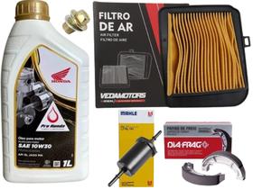 Revisão Titan 160/ Fan 160 16 Á 24 Lona, Filtros, Óleo, Bujão