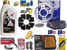 Revisão Titan 160/ Fan 160 2018 Á 2024 Relação, Filtro, Lona Revisão Titan 160/ Fan 160 2018 Á 2024 Relação, Filtro, Lona