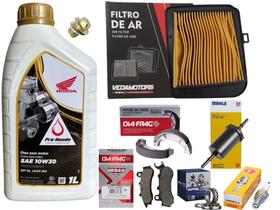 Revisão Titan/ Fan 160 18.24 Cbs Pastilha, Oleo, Lona, Vela