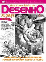 Revista Guia Curso Básico de Desenho Flores - Editora On Line