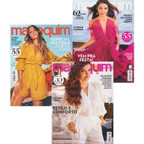 Revista Manequim Kit 3 Vols Com 165 Moldes Especial Vestidos - Escala
