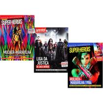 Revista Super Pôster Mulher-Maravilha 194 Liga Justiça Kit 3