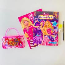 Revistas Infantil Barbie Histórias Atividades C/ Lápis+bolsa