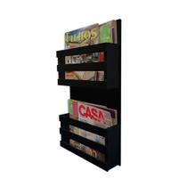 Revisteiro De Parede Porta Revistas Livros Preto Laca Revisteiro De Parede Porta Revistas Livros Preto Laca