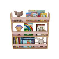 Revisteiro Estante Montessori Infantil para Livros 70x70 cm - Aprender