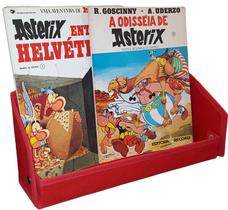 Revisteiro Prateleira Montessoriano em Tecido - 40X15X10 cm - Vermelho - Organibox Revisteiro Prateleira Montessoriano em Tecido - 40X15X10 cm - Vermelho - Organibox