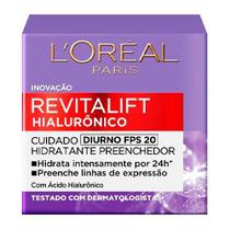 Revitalift Creme Facial Anti-Idade Hialurônico Diurno FPS20 49G Loreal Paris 7899706171601 COT