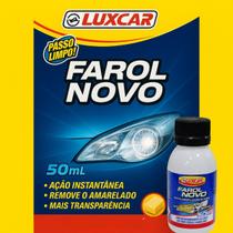 Revitalizador De Farol Luxcar Automotivo Liquido Renovador Removedor Manchas Amarelado