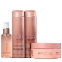 Revival Brae Kit Reconstrutor Cabelos Danificados 4 un Shampoo Condicionador Mascara e Georgeus Oléo