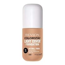 Revlon ColorStay Light Cover Liquid Foundation, maquiagem hidratante e leve de longa duração com FPS 35, cobertura leve-média para manchas, manchas escuras e textura irregular da pele, 430 mel bege, 1 fl. oz.