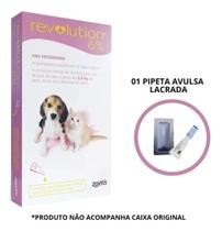 Revolution 6% Cães Gatos Filhotes 15mg Até 2,5kg 1 Pipeta