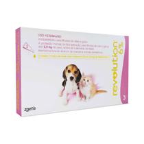 Revolution 6% para Cães e Gatos Filhotes Até 2,5Kg - 3 Pipetas (0,25mL) (Novembro/2024) - Zoetis