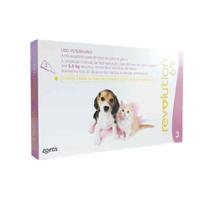 Revolution antipulgas 15 mg 6% para cães e gatos até 2,5kg - 3 pipetas - Zoetis