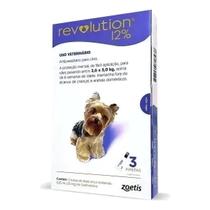 Revolution Caixa C/ 3 Pipetas 12% 0,25ml Roxo (2,6 A 5,0 Kg)