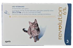 Revolution para Gatos - Caixa com 03 Pipetas - Zoetis