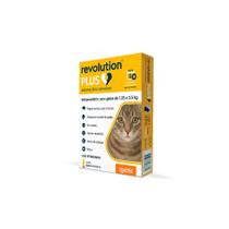 REVOLUTION PLUS 1,25 a 2,5kg Gatos 0,25 mL (cx. x 3) Zoetis REVOLUTION PLUS 1,25 a 2,5kg Gatos 0,25 mL (cx. x 3) Zoetis