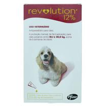 Revolution Zoetis 12% 1ml para Cães 10,1Kg a 20kg - 1 bisnaga - Zoetis / Revolution