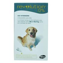 Revolution Zoetis 12% 2ml para Cães de 20,1Kg a 40kg - 1 bisnaga - Zoetis / Revolution