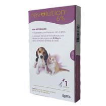 Revolution Zoetis 6% 0.25ml para Filhotes de Cães e Gatos de até 2,5Kg Com 3 pipetas