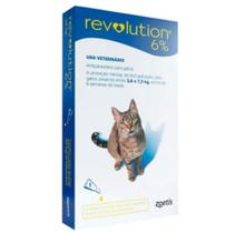 Revolution Zoetis 6% 0,75 ml para Gatos de 2,5 a 7,5 Kg