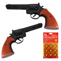 Revólver de Brinquedo Infantil com Espoleta 72 Tiros Clássico Estilo Faroeste