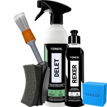 Rexer e Delet Vonixx Limpeza de Pneus e Borrachas Revitalizador Brilho Intenso