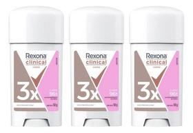 Rexona Clinical antitranspirante creme Classic 58g kit c/3