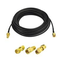 Rg174 5m cabo sma macho para sma macho fêmea rpsma anteparo conector extensão fio rf coaxial jumper