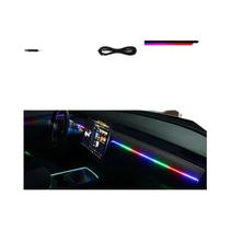 RGB 213 Cores LED Luzes Ambiente Do Carro 4 Em 1 Tiras Acrílicas Painel Interior Kit De Lâmpada