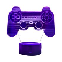 Rgb 3d Led Gaming Night Light Lâmpada De Mesa Alimentada Por Usb Para Quarto Infantil Iluminação