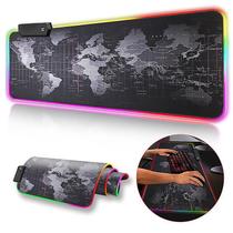 Rgb Gaming Mouse Pad, Oversized Glowing Rgb Extended Waterp
