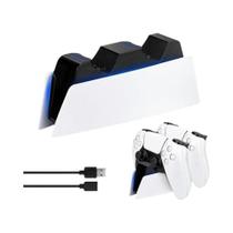 RGB LED PS5 Controlador Carregador Suporte Duplo Doca De Carregamento Acessório De 30o Aniversário