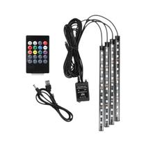 RGB LED Strip Car Interior Luzes Ambiente 8 Cores off Road 4x4 SUV Acessórios Para Automóveis