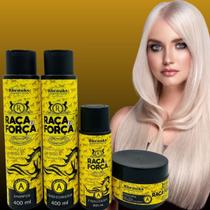 Rhenuks Raça e Força Linha Completa Kit 4 Itens Capilares