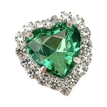 Rhinestones Em Forma De Coração 10PCS Cristais De Vidro Com Fundo Prateado Para Confecção De Joias E