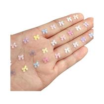 Rhinestones Transparentes Para Arte De Unhas 50pcs Mini Charms De Resina Em Forma De Fita Acessórios