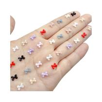 Rhinestones Transparentes Para Arte De Unhas 50pcs Mini Charms De Resina Em Forma De Fita Acessórios