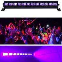 Ribalta Luz Negra Ultravioleta Neon Uv Barra 12 Leds Refletor Potência Total 40W LKUV12