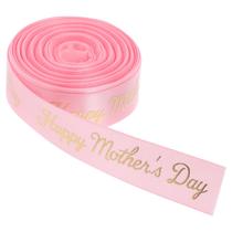 Ribbon ABOOFAN Pink Feliz Dia das Mães 20 mm x 10 jardas