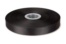 Ribbon Fondersy de dupla face acetinado preto poliéster 100m Ribbon Fondersy de dupla face acetinado preto poliéster 100m