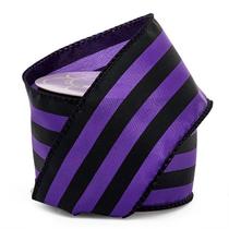 Ribbon Paper Mart Preto/Roxo Carnival Stripe 2,5 cm x 10 m Ribbon Paper Mart Preto/Roxo Carnival Stripe 2,5 cm x 10 m