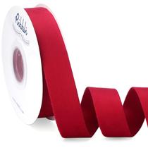 Ribbon Ribbli Vintage Red Velvet 2,5 cm x 9,1 m de dupla face