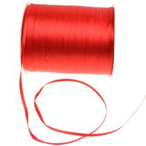 Ribbon Star de 1/8 polegadas x 800 m, tecido de poliéster vermelho de dupla face