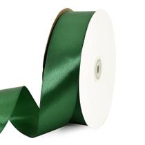 Ribbon TONIFUL de cetim verde escuro de 4 cm x 91 m para embrulho de presente