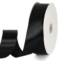 Ribbon TONIFUL Satin 4 cm x 91 m preta para embrulho de presente Ribbon TONIFUL Satin 4 cm x 91 m preta para embrulho de presente