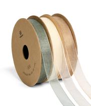 Ribbon Vitalizart Organza 1cm x 27m Creme Branco Rosa Dourado Ribbon Vitalizart Organza 1cm x 27m Creme Branco Rosa Dourado