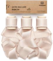Ribbon Vitalizart Silk Satin 2,54 cm x 13,72 m Light Nude 3 rolos Ribbon Vitalizart Silk Satin 2,54 cm x 13,72 m Light Nude 3 rolos